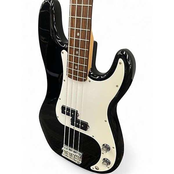 Used Squier Affinity Precision Bass Black Electric Bass Guitar
