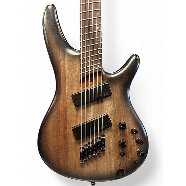 Used Ibanez SRC6MS-BLL Bass Workshop Multi-Scale  Walnut Electric Bass Guitar