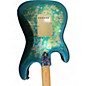 Vintage 1980s Fender MIJ E Series Stratocaster Blue Floral Solid Body Electric Guitar
