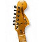 Vintage 1980s Fender MIJ E Series Stratocaster Blue Floral Solid Body Electric Guitar