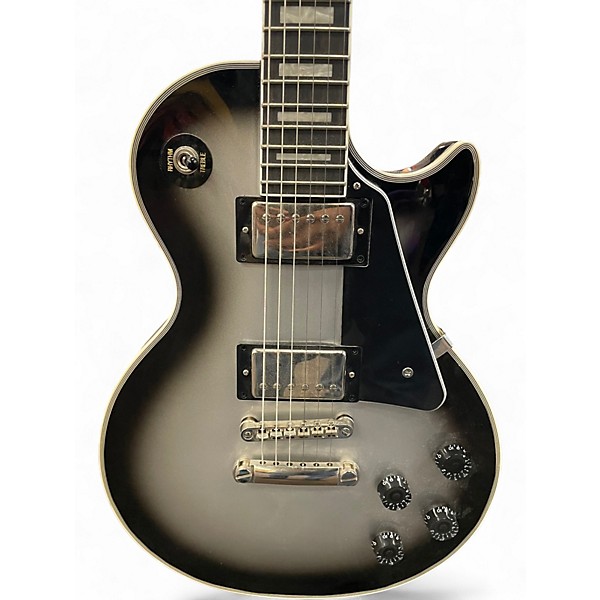 Used Epiphone Les Paul Custom Silverburst Solid Body Electric Guitar