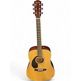 Used Fender CD60S LH Natural Acoustic Guitar