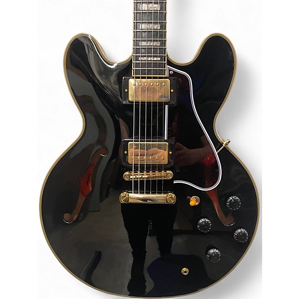 Used Epiphone ES335 Ebony Hollow Body Electric Guitar