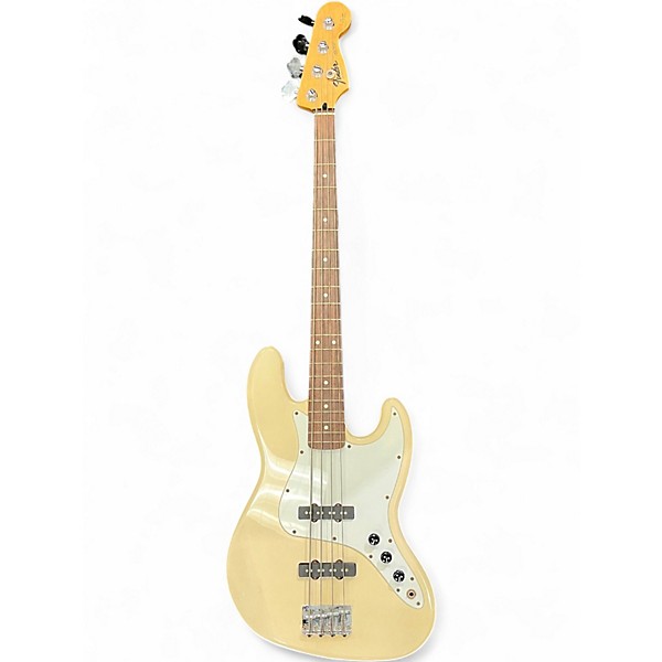 Used Fender Squier Series Jazz Bass White Electric Bass Guitar
