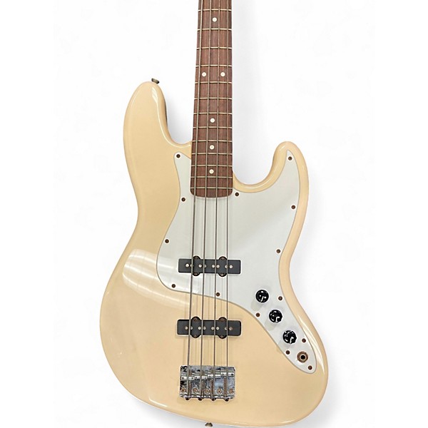 Used Fender Squier Series Jazz Bass White Electric Bass Guitar