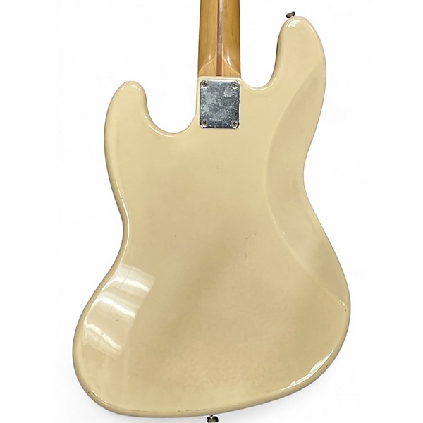 Used Fender Squier Series Jazz Bass White Electric Bass Guitar