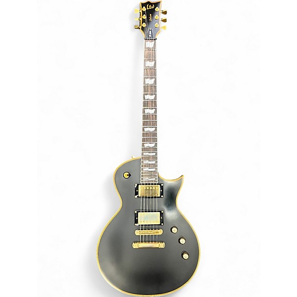 Used ESP LTD EC1000 Deluxe Satin Black Solid Body Electric Guitar