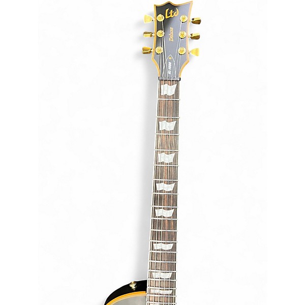 Used ESP LTD EC1000 Deluxe Satin Black Solid Body Electric Guitar