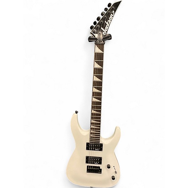 Used Jackson JS22 Dinky Alpine White Solid Body Electric Guitar