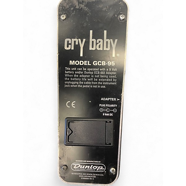 Used Dunlop GCB95 Original Crybaby Wah Effect Pedal