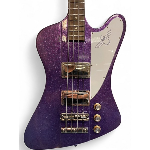 Used Epiphone Thunderbird 64 Purple Sparkle Electric Bass Guitar
