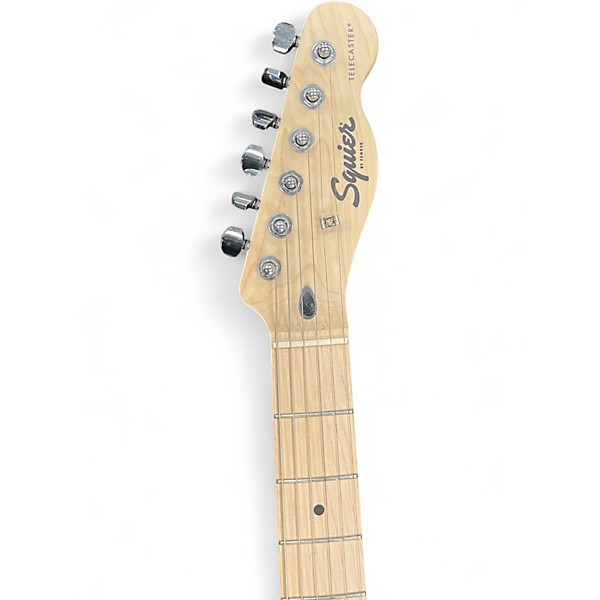 Used Squier Bullet Telecaster Black and Yellow Solid Body Electric Guitar