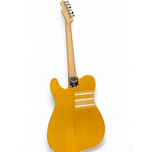 Used Squier Bullet Telecaster Black and Yellow Solid Body Electric Guitar