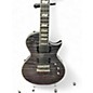 Used ESP LTD EC401QM Trans Black Solid Body Electric Guitar