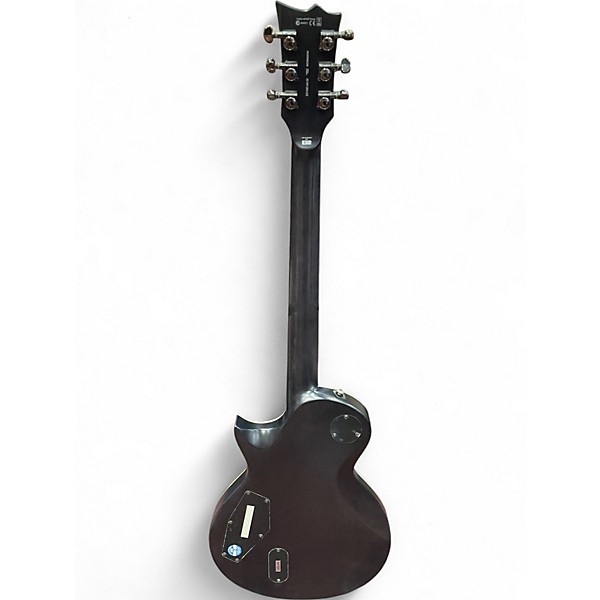 Used ESP LTD EC401QM Trans Black Solid Body Electric Guitar