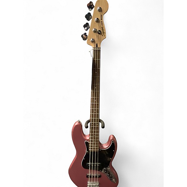 Used Squier Contemporary Jazz Bass Pink Electric Bass Guitar