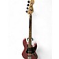 Used Squier Contemporary Jazz Bass Pink Electric Bass Guitar thumbnail