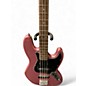 Used Squier Contemporary Jazz Bass Pink Electric Bass Guitar