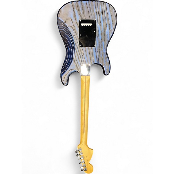 Used Fender AMERICAN SAND BLASTED Sapphire Blue Trans Solid Body Electric Guitar