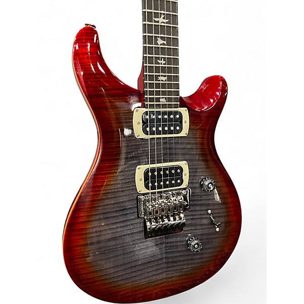 Used PRS SE Custom 24 Floyd Charcoal Cherry Burst Solid Body Electric Guitar