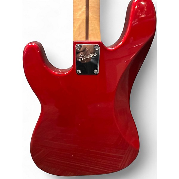Used Squier Affinity Precision Bass Candy Apple Red Electric Bass Guitar