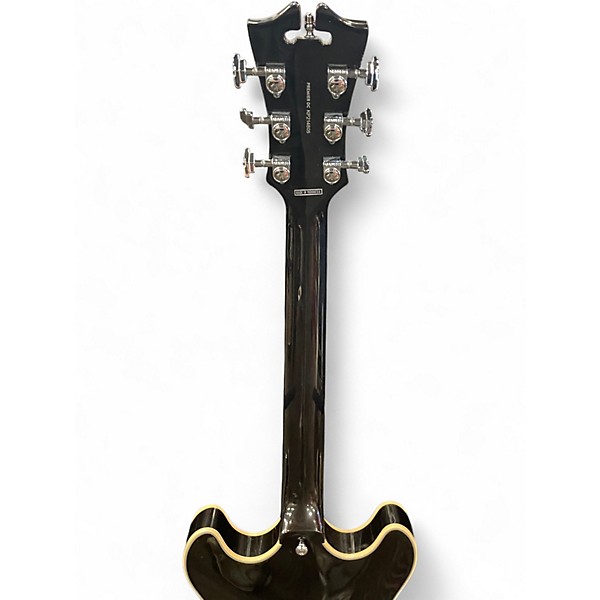 Used D'Angelico Premier Series DC Black Hollow Body Electric Guitar