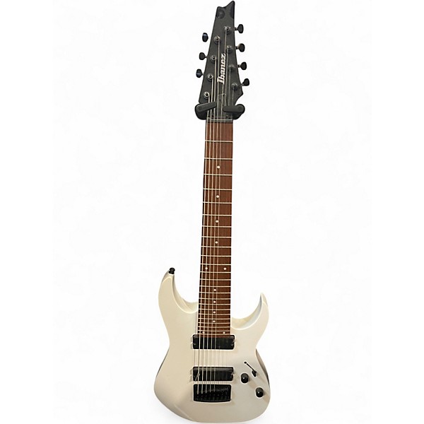 Used Ibanez RG8 8 String White Solid Body Electric Guitar