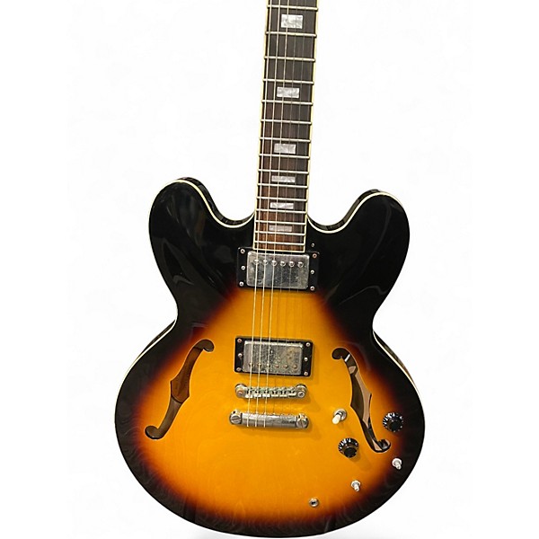 Used Epiphone ES355 Pro 2 Color Sunburst Hollow Body Electric Guitar