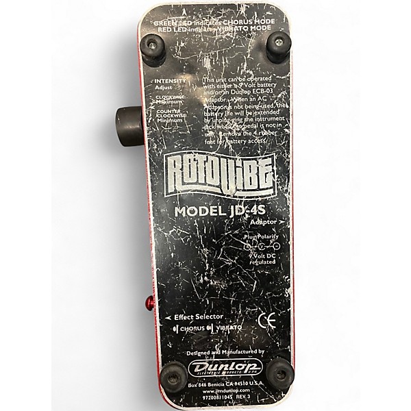 Used Dunlop JD4S Rotovibe Vibrolla Effect Pedal