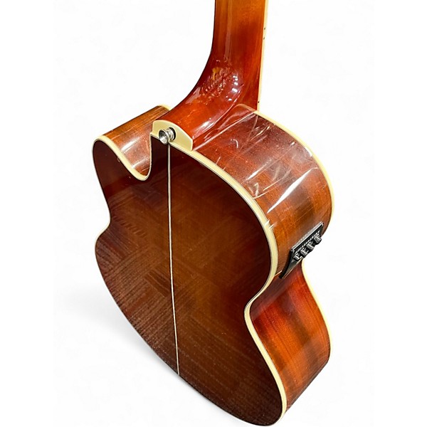 Used Ibanez AEB20E Sunburst Acoustic Bass Guitar