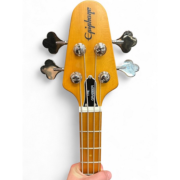 Used Epiphone GRABBER Natural Electric Bass Guitar