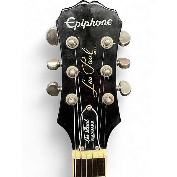 Used Epiphone Les Paul Standard Ebony Solid Body Electric Guitar
