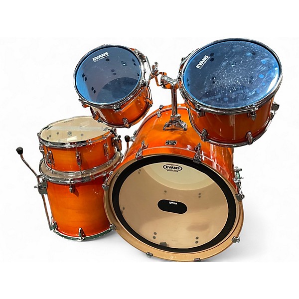 Used TAMA 5 Piece Superstar Classic 5 Piece Orange Sunburst Drum Kit