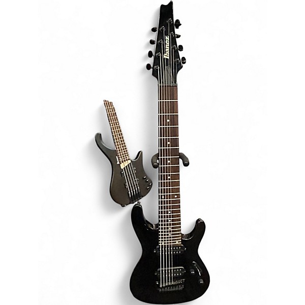 Used 2021 Ibanez S8 Black Solid Body Electric Guitar