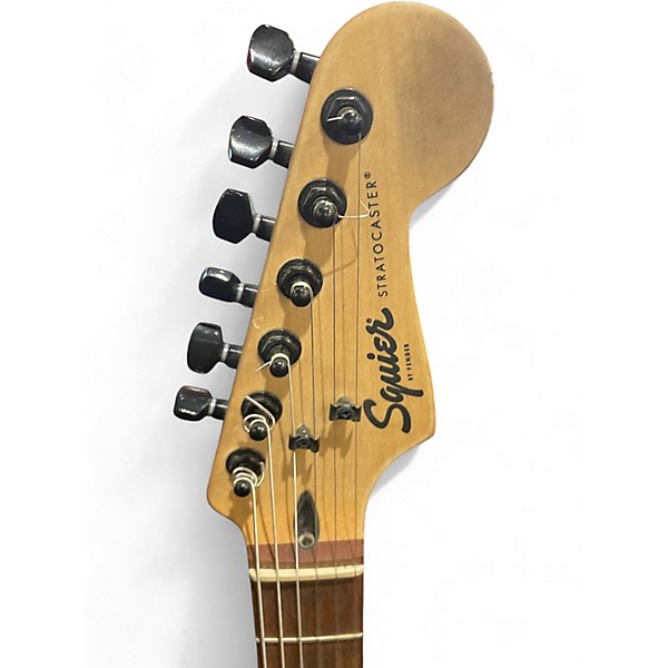 Used Squier Bullet Stratocaster HSS 2 Tone Sunburst Solid Body Electric Guitar