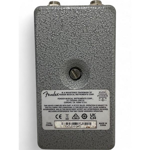 Used Fender Hammertone Reverb Effect Pedal