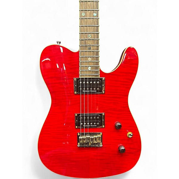 Used Fender Special Edition Custom Telecaster FMT HH Crimson Red Transparent Solid Body Electric Guitar