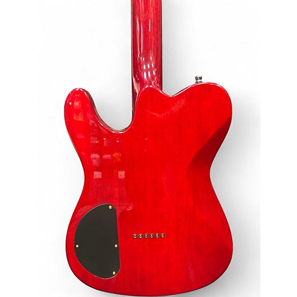Used Fender Special Edition Custom Telecaster FMT HH Crimson Red Transparent Solid Body Electric Guitar
