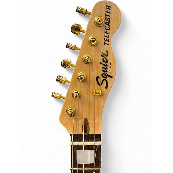 Used Squier 40th Anniversary Telecaster Gold Solid Body Electric Guitar