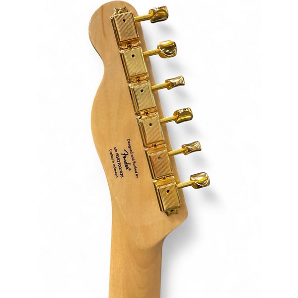 Used Squier 40th Anniversary Telecaster Gold Solid Body Electric Guitar