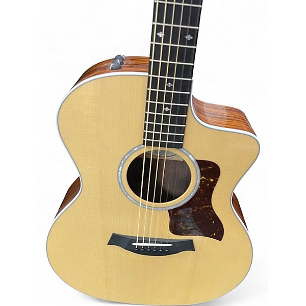Used Taylor 214ce DLX Natural Acoustic Electric Guitar