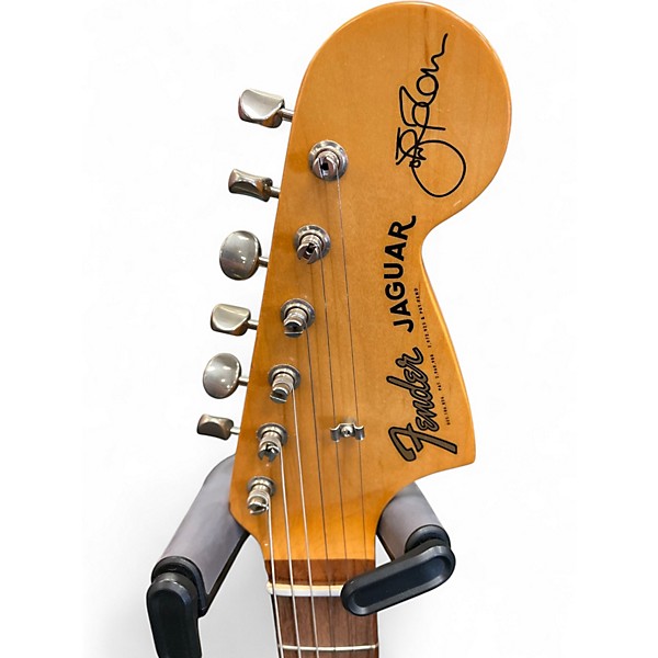 Used Fender Johnny Marr Signature Jaguar Olympic White Solid Body Electric Guitar