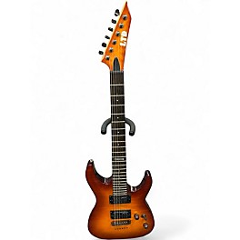 Used ESP LTD MH100QMNT Tobacco Burst Solid Body Electric Guitar