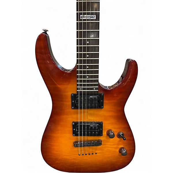 Used ESP LTD MH100QMNT Tobacco Burst Solid Body Electric Guitar