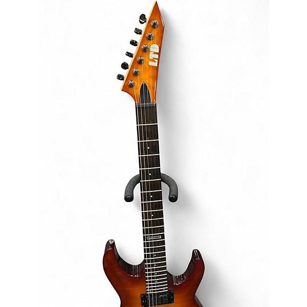 Used ESP LTD MH100QMNT Tobacco Burst Solid Body Electric Guitar