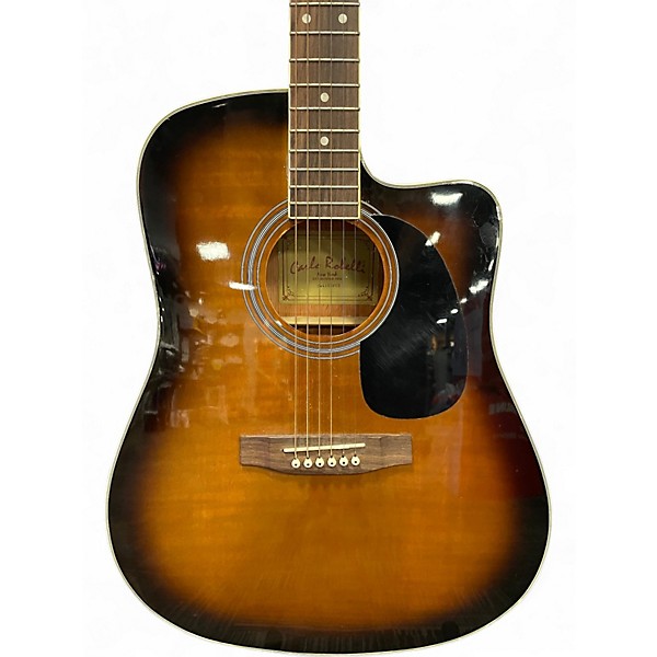 Used Carlo Robelli New York 2 Color Sunburst Acoustic Electric Guitar