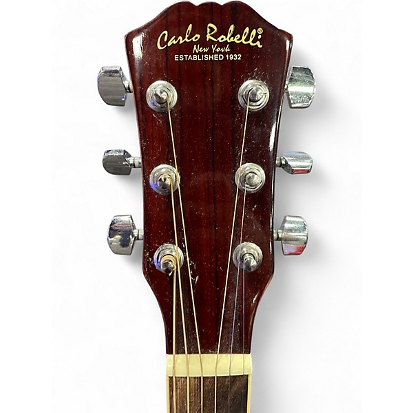 Used Carlo Robelli New York 2 Color Sunburst Acoustic Electric Guitar