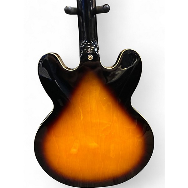 Used Epiphone Dot Deluxe Flametop 2 Color Sunburst Hollow Body Electric Guitar