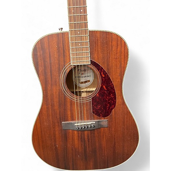 Used Fender Paramount PM-1 Standard Dreadnought Natural Acoustic Electric Guitar