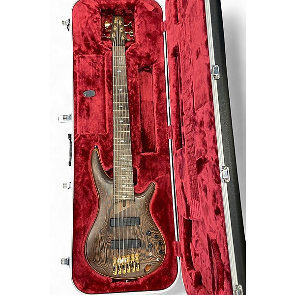 Used 2010s Ibanez SR5006E-OL Prestige Soundgear Natural Wenge Electric Bass Guitar